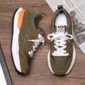 Summer ins color matching dissolving shoes men's jogging shoes with thick soles