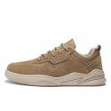New leisure sports shoes four seasons men's shoes leather trend versatile board shoes comfortable and breathable running shoes men's shoes