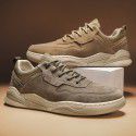 New leisure sports shoes four seasons men's shoes leather trend versatile board shoes comfortable and breathable running shoes men's shoes