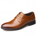 Junster spring new style men's shoes classic comfortable pointed shoes casual men's formal shoes