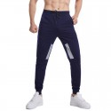 Amazon large size foreign trade men's casual pure color sports pants European and American fashion running fitness pants mobile pants