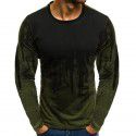 New men's short sleeve fashion sports fitness personalized printed t-shirt men's summer thin long sleeve 3D men's T-shirt
