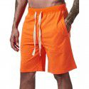 Men's loose shorts summer casual Capris pants beach pants large drawstring sports pants men's fitness pants