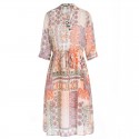 1901603-2021 new summer women's silk crepe de Chine Printed Dress