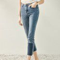 K2006413 - tailoring - spring and summer leg length versatile casual retro slim color matching jeans