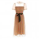 2006108 - clearance - do not return, do not change - mind not to shoot - wave point Pleated Dress