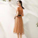 2006108 - clearance - do not return, do not change - mind not to shoot - wave point Pleated Dress