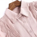 1916201-2019 summer new women's fashionable solid color shirt + two piece lace up skirt