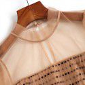 2006108 - clearance - do not return, do not change - mind not to shoot - wave point Pleated Dress