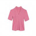 2006412-2021 spring and summer French new fashionable temperament slim knit top lazy style simple versatile