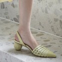 New Korean mid heeled women's sandals in summer 2020