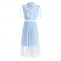 2005309-2021 spring and summer new French romantic age reduction small fresh retro Plaid Dress