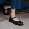 French retro simple Mary Jane shoes women's flat bottom 2021 spring small shoes with small fragrance autumn single shoes