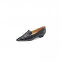 2021 summer new French retro square head pressed pattern simple single shoes Korean thick heel comfortable women's single shoes