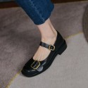 French retro simple Mary Jane shoes women's flat bottom 2021 spring small shoes with small fragrance autumn single shoes