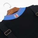 1920508-2021 early autumn new women's turtleneck sweater + denim suspenders suit commuting leisure youth