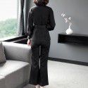 1930111-2021 autumn new product fashion temperament commuting ol stripe micro La slim suit two piece suit