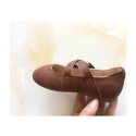 2018 new Korean children's shoes girl's single shoes grandmother's shoes retro shoes children's shoes small middle large children