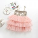0.7 generation of foreign trade children's wear new European and American girls Sequin suspender princess skirt stage cake skirt 1872