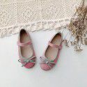 Girls' shoes autumn 2020 new children's fashion soft sole dance shoes little girl bow princess shoes