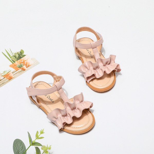 Cross border 2021 summer girls' sandals fashion children's sandals Korean version soft sole flower children's shoes wholesale