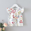 EW foreign trade children's clothing 2020 summer new girl's suit flower print top yellow strap skirt suit hp17