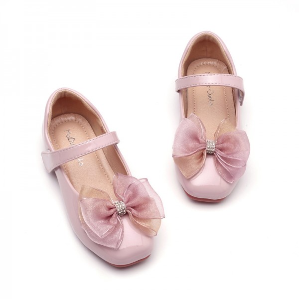 Girl's princess shoes autumn 2020 new Korean children's single shoes girl's shoes soft soled flat shoes