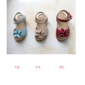 2018 summer original children's shoes three dimensional flower girl Princess sandal children's sandal Korean version