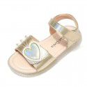 Girls' sandals primary school children's shoes 2020 summer new girl love net red shoes princess shoes wholesale