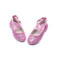 Girls' shoes princess shoes children's single shoes spring and summer 2019 new Korean elastic band Sequin girls' shoes baby shoes