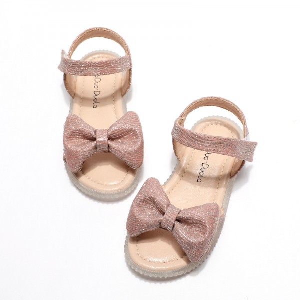 Girls' sandals 2020 new summer children's princess shoes soft soled student beach shoes Korean baby net red shoes