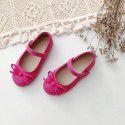 Girls' shoes autumn 2020 new children's fashion soft sole dance shoes little girl bow princess shoes