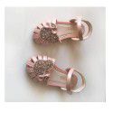 Girls' sandals 2019 summer new children's shoes leather Princess sandals Zhongda children's Baotou summer sandals women's direct sale
