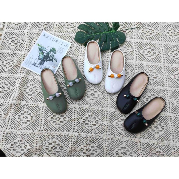 Girls' Baotou half slippers women's new fashion summer 2020 fake split toe shoes children's sandals