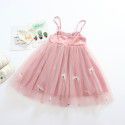 Children's skirt summer 2020 foreign trade children's dress new summer girl's dress Dragonfly Flower Embroidered princess skirt