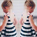Ins new children's clothing one hair generation 2017 summer foreign trade new girl's dress open back vest skirt 1704
