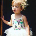 Foreign trade children's dress European and American girls ice cream one piece suspender skirt princess skirt 1735
