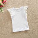 Ins foreign trade children's wear European and American summer wear new baby baby lace flying sleeve vest B12