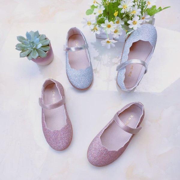 Children's shoes spring 2019 new Sequin wave girl's shoes single shoes children's shoes princess shoes girl's soft sole