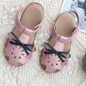 Guangzhou high grade children's shoes 2020 new Korean fresh cherry children's sandals girls' hollow Baotou Princess sandals