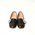 Korean version of 19 spring new products: princess shoes with wrapped edge and lacquer finish, girls' shoes, children's performance shoes