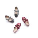 Girls' shoes autumn and winter bowknot painted princess shoes flower children's shoes girls' shoes spring and autumn 2019 Korean children's shoes