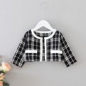 EW foreign trade children's clothing 2020 spring and autumn girls' small fragrance suit small suit dress two piece set tz69-2