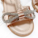 2021 summer new bowknot soft sole girl's sandals diamond princess shoes big children's shoes wholesale