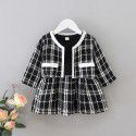EW foreign trade children's clothing 2020 spring and autumn girl's small fragrance suit small suit dress two piece set tz69