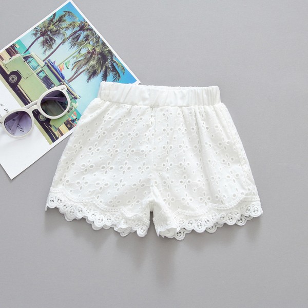 EW foreign trade children's wear girls' shorts summer thin new children's wear hot pants cotton lace pants K01
