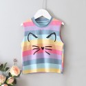 EW foreign trade children's clothing 2020 new girls vest set summer two piece kitten Korean version sleeveless tz62-2