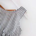 EW foreign trade children's dress 2020 summer new dress stripe back hollow out modeling Baby Girl Skirt 1981