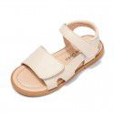 Girls' sandals 2021 summer new little girl simple Princess sandals children's soft soled Velcro shoes