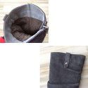 Factory direct sales children's leather boots girls plush leather boots Princess boots high boots a hair